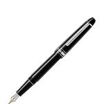 MontBlanc "Meisterstück Line F" Platinum Fountain Pen - Black