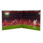 Liverpool FC Official Football Gift Embossed Crest Stadium Wallet Black