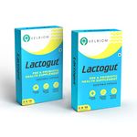 VELBIOM Lactogut Probiotics Supplement For Digestive Health,Gut Health&Immunity Multi Strain&Site-Specific Pre-Probiotic Formula Helps In Ibs,Severe&Acute Digestive Conditions-60 Capsules,Pack Of 2