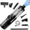GoMechanic 2-in-1 Car & Home Vacuum Cleaner | 18000Pa High Power Suction | BLDC Motor | Corded + Cordless | Steel + Paper HEPA Filter | Rechargeable | Portable | Car Use Vacuum Cleaner