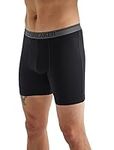 Icebreaker Merino Men's Standard Anatomica Underwear-Long Boxers, Black, Large