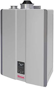 Rinnai i090CN Condensing Gas Boiler, Whole Home Heating and Water Natural Gas Heater with Space-Saving Design and Smart Features, (90K BTU)