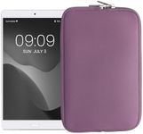 kwmobile Neoprene Pouch Compatible with 8"-8,4" Tablet - Universal Sleeve Case Cover with Zipper for Tablet - Lavender