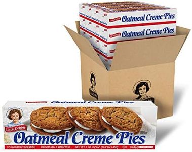 Little Debbie Oatmeal Creme Pies, 192 Soft Oatmeal Cookies with Creme (16 Boxes)