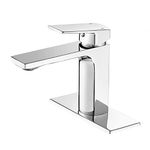 Chrome Bathroom Faucet Single Handle One Hole Bathroom Sink Faucet Lavatory Faucet with Deck