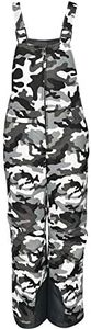 Arctix Kids Insulated Snow Bib Overalls, A6 Camo Black, X-Small