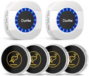 ChunHee Smart Dog Door Bells, Wireless Dog Doorbells for Potty Training to Go Outside, Dogs Bells for Doggy to Ring to Go Potty Train with Customized Ringtones Adjustable Volume, 4 Dog Buttons