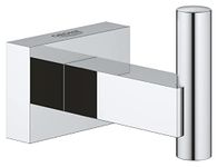 GROHE 40511001 Metal Essentials Cube Robe Hook (Silver)