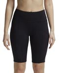 Jockey Women's Microfiber Elastane Stretch Slim Fit Shorts with Side Pockets and Stay Fresh Treatment_Style_MW81_Black_XL