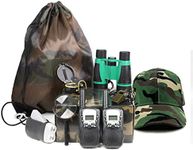 Outdoor Adventure Set for Kids - Camouflage Camping Exploration Toys with Walkie-Talkies - Backyard Explorer Gear for Boys and Girls