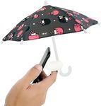 VIVOUNITY Cute Cellphone Stand Holder - Outdoor Phone Umbrella Sun Hood Sunshade Holder for Hand, Creative Desktop Adorable Piggy Phone Holder, Durable Silicone Suction Cup - Universal (Gray)