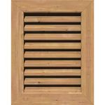 Ekena Millwork GVWVE12X1801SFUWR Unfinished, Functional, Smooth Western Red Cedar with 1-inch x 4-inch Flat Trim Vertical Gable Vent 17-inch x 23-inch Frame Size, 12-inch x 18-inch