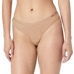 Le Mystere Women's Infinite Comfort Thong Panty, Natural, L/XL