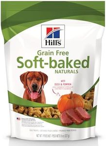Hills Grain Free Soft-Baked Naturals Dog Treats, with Duck & Pumpkin, 8 oz bag