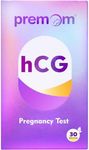 Premom 30 Pack Pregnancy Tests: Bulk Pregnancy Strips Kit Early Detection Highly Sensitive Result - at Home Urine hCG Tests