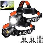 Headlamp Rechargeable 2Pack, 150000