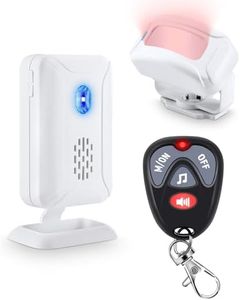 NineLeaf Shed Alarm with Remote, Motion Sensor Alarm with Remote, Wireless Burglar Alarms, 113dB Volume Adjustable, Support 5 Modes, 36 Tunes, Remote Control for Home/Garage/Van/Shed/Shop