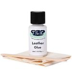 The Leather Clinic Leather Glue Repair Kit 15ml | Quick Dry, Strong, Flexible Paste & Repair Patch Included | Fix Tears & Rips in Leather Furniture, Sofas, Car Seats & More