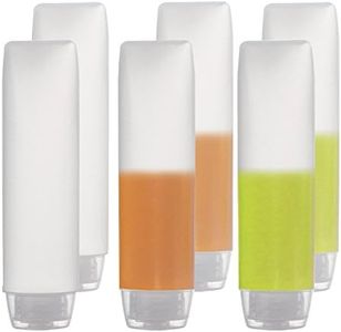 OTO 6 Pack Travel Size Plastic Squeeze Bottles for Liquids, 30ml/1 Fl. Oz TSA Approved Makeup Toiletry Cosmetic Containers