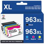 963XL Ink Cartridges Multipack 963 XL Compatible for HP 963 963XL for HP Officejet Pro 9010 Ink Cartridges 9012 9022 9025 9014 9015 9016 9018 9019 9020 963XL Black Cyan Magenta Yellow