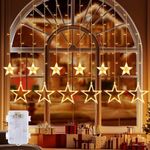 Quntis Christmas Star Curtain Light