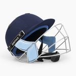 HERITAGE Cricket Helmet with Full Face Grill Fitted Ear guards for Cricket Protection Extra Small Blue (L)