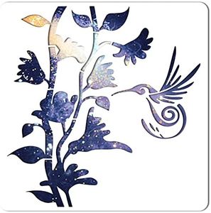 GORGECRAFT Stencil Fiore Uccello Grande Modello Estivo Riutilizzabile 11.8x11.8 pollice Foglia Disegno Segno per Pittura su Legno Parete Album Carta Disegno Piano