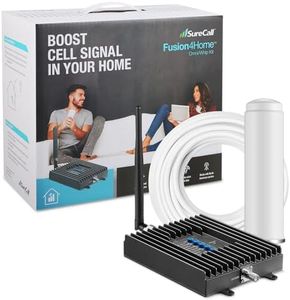 SureCall Fusion4Home Cell Phone Signal Booster up to 2000 sq ft, Boosts 5G/4G LTE, Omni Outdoor Antenna, Home & Office Multi-User All Carrier, Verizon AT&T Sprint T-Mobile, FCC Approved, USA Company