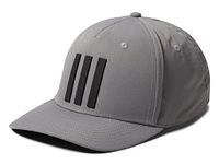 adidas 3-Stripes Tour Golf Hat, Grey Three, One Size