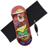 RACOFSB Pro Fingerboard 34mm Wooden Board Professional Finger Skateboard Trucks CNC Swirl Wheels (Hamburg)