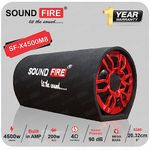 SOUND FIRE SF-X4500M8 8-INCH BassTube with in-Built Amplifier Subwoofer (Powered, RMS Power: 200 W)