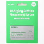 Autel EV Charging Station Management System (CSMS) 1 Year Subscription License Card (Lite, Silver, CSMS)