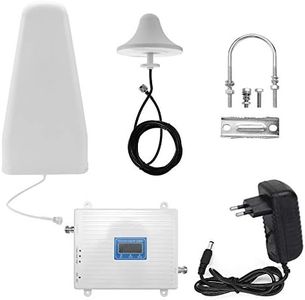 Amplificateur de Signal pour téléphone, Weytoll Amplificateur de Signal 900 1800 2100 GSM DCS WCDMA 2G / 3G / 4G LTE Universel Booster de signal intelligent Kit répéteur