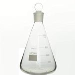 Rocwing Borosilicate 3.3 Glass Graduated Conical Erlenmeyer Flask with Stop (1000ml)