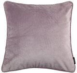 McAlister Textiles Matt Velvet Piped Cushion Covers - Heather Purple 43x43 Cm - 17x17 Inches - Plush Decorative Throw Pillows Machine Washable & Fade Resistant