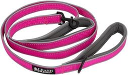 Leash Boss Double Handle Dog Leash, 6 Ft Reflective Dog Leash with Two Padded Handles for Large Dogs or Medium Dogs That Pull (Pink) - Dog Leash with Two Handles - Dog Leash with Traffic Handle