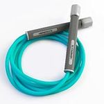 HereRope Jump Ropes for Fitness Men & Women Kids, Tangle Free & Durable 6MM PVC Jump Rope, Adjustable Skipping Rope With Unbreakable & Superior Control Handles, Great for Speed, Boxing, CardioTraining (Turquoise)