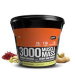 QNT 3000 Muscle Mass Weight Gainer | 18g Protein, 1.5g Creatine, 110g Carbs | 5Kg, Kesar Kaju Pista | Enriched with Ashwagandha, Ginseng & Tribulus | Supports Muscle Growth & Recovery