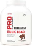 GNC Pro Performance Bulk 1340 - Double Chocolate, 9 Servings, Supports Muscle Energy, Recovery and Growth,Cream