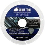 SHDIATOOL Diamond Cut-Off Wheel 115mm,Metal Cutting Disc Abrasive Saw Blade 5000+ Cut for Steel Tube Iron Rebar Angle Steel Arbor 7/8-Inch on Angle Grinder