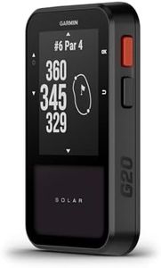 Garmin Approach G20, Solar Golf GPS Handheld, Golf Range Finder with 43,000 pre loaded Golf Courses, 2.2" high contrast screen, Unlimited battery life in sunny conditions, Belt clip included