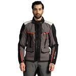 Royal Enfield Mens Darcha Pro Riding Jacket Light Grey (5XL) Ce Level 2 Seeflex Armor At Shoulders And Elbows, With Pockets For Optional Back And Chest Protectors, For Advance Safety.