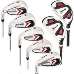 Ram Golf Accubar Mens Clubs All Graphite Iron Set 6-7-8-9-PW with Hybrids 24° and 27° - Lefty