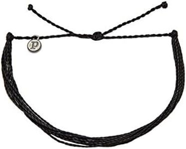 Pura Vida Black Anklet 100% Waterproof, Wax-Coated with Iron-Coated Copper Charm