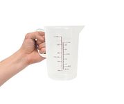 Acense Polypropylene Measuring Jug, Precise Measurement, Perfect Narrow Stem, Spillage-Free, Multi-Purpose Flour, Ground Almonds, Sugar, Milk, Oil, Dishwasher Safe, Capacity: 1ltr/35fl.oz