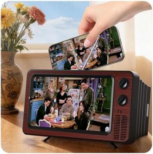 SEANCHEER Retro TV Cell Phone Screen Magnifier HD 3D Portable Foldable