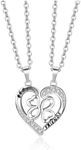 Jovivi Best Friend Heart Necklace f