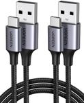 UGREEN USB C Cable [3M, 2-Pack], USB A to USB C Cable, Nylon Braided USB Type C Cable Fast Charging Cord Compatible with iPhone 16 Pro, Galaxy S24 S23, Pixel, Nokia, Moto, LG, Switch, Android Auto