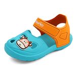 Cheerful Mario Toddlers Boys Girls Sandals Garden Shoes Clogs Little Kids Beach Pool Shoes in Summer Blue 9/9.5 UK Child