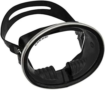 Cressi Classic Retro-Style Freediving Mask - Oval Tempered Glass Lens - Pacifico: Designed in Italy